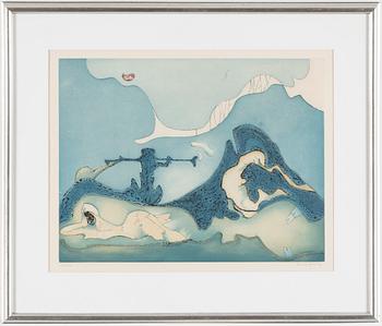 DOROTHEA TANNING, etching with aquatint, signed and numbered 60/100.