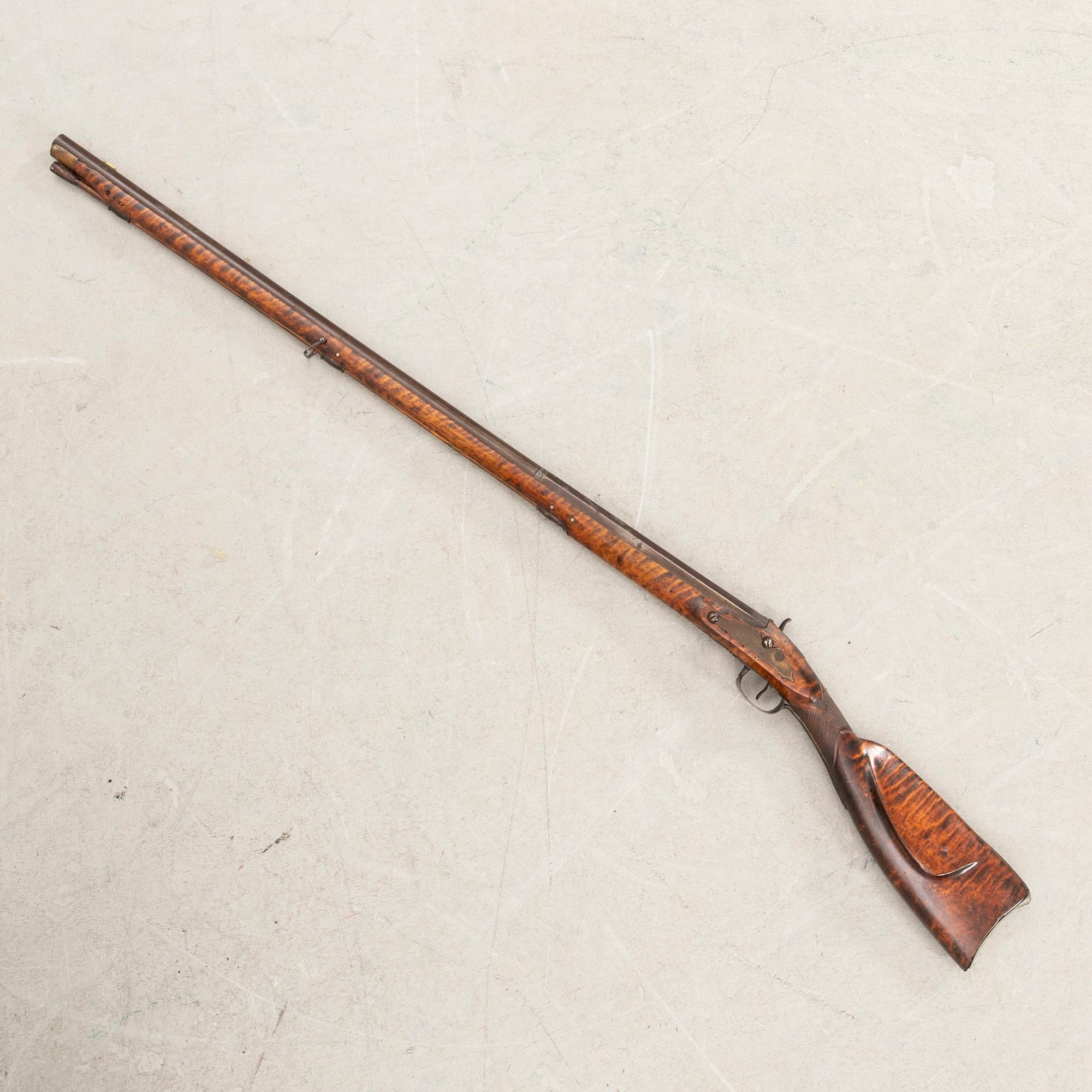 Percussion rifle, 19th century, Sweden.