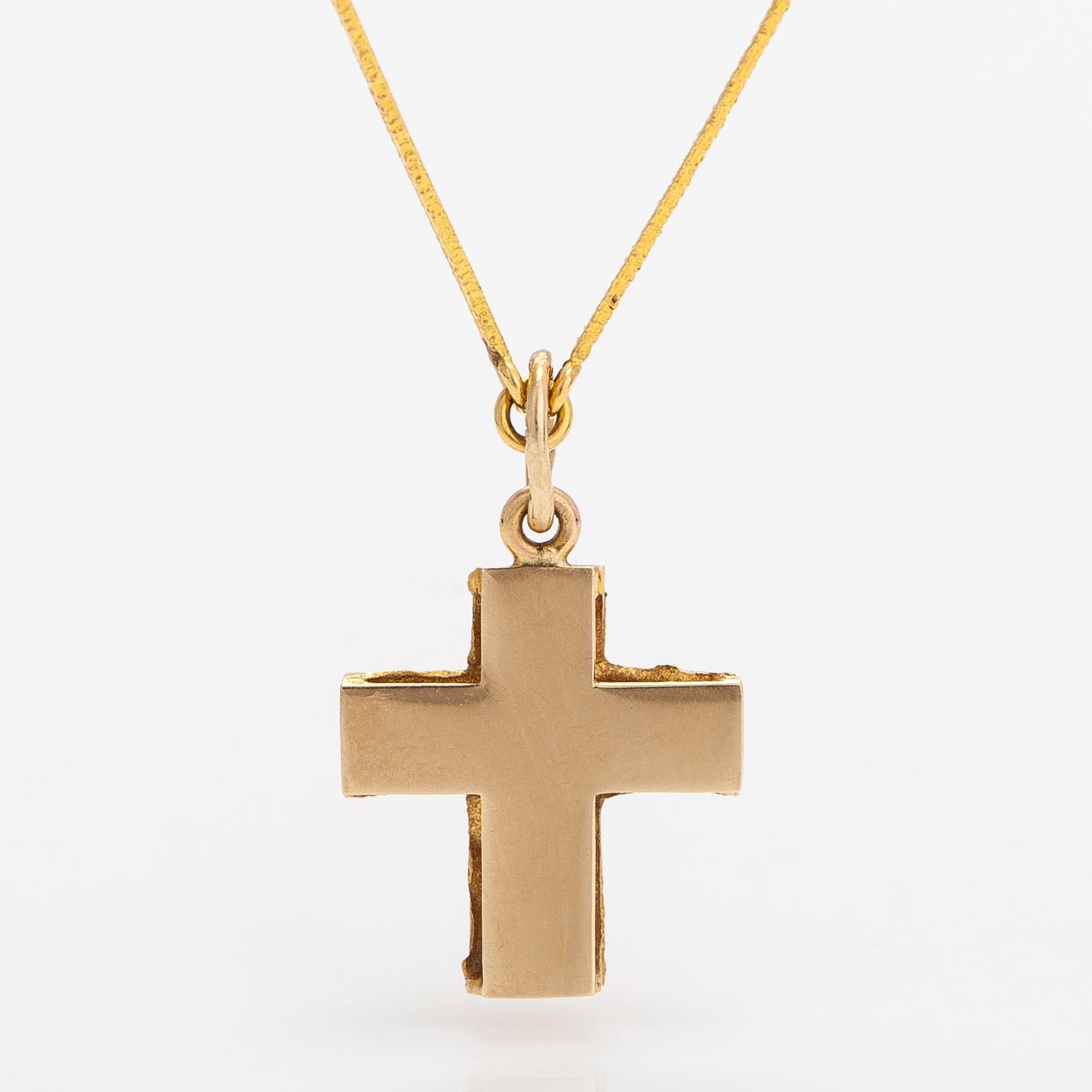 Björn Weckström, Halsband "Lappland kors", 14K guld. Lapponia 1976.