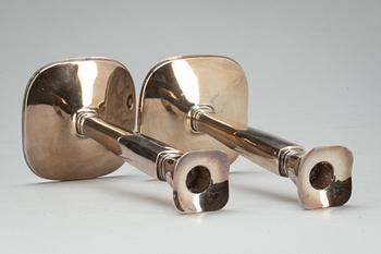 LJUSSTAKAR, ett par, sterlingsilver, importstämplar. vikt ca 692 g.
