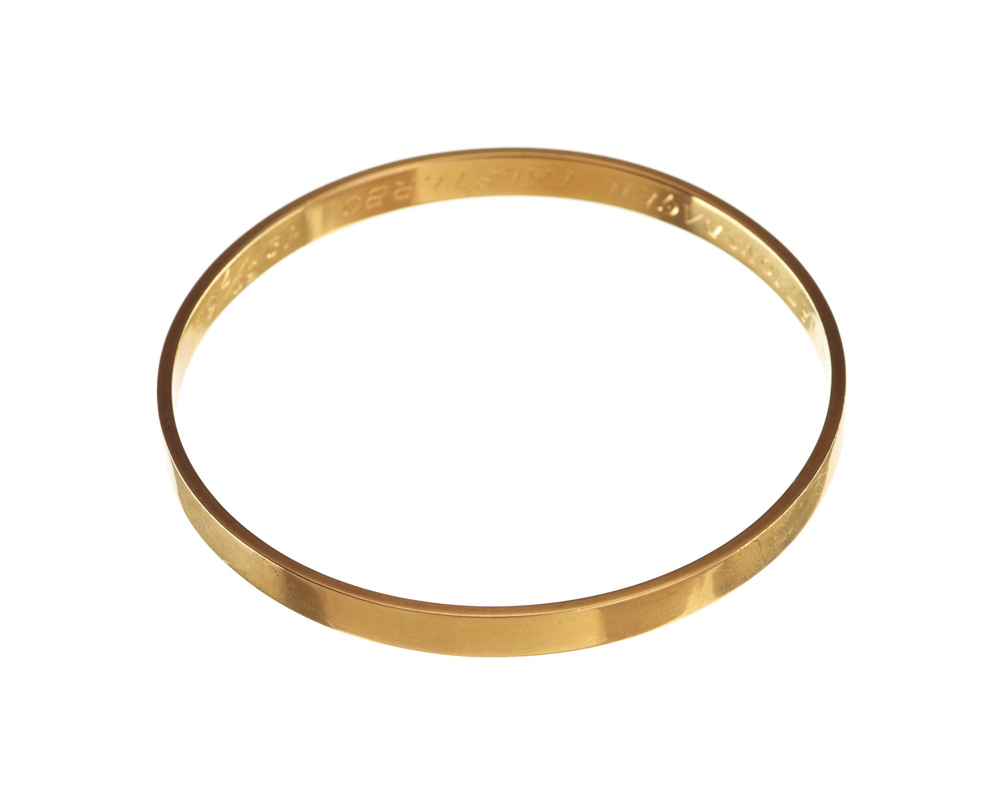 WIWEN NILSSON, armring, Lund 1965, 18k rödguld.