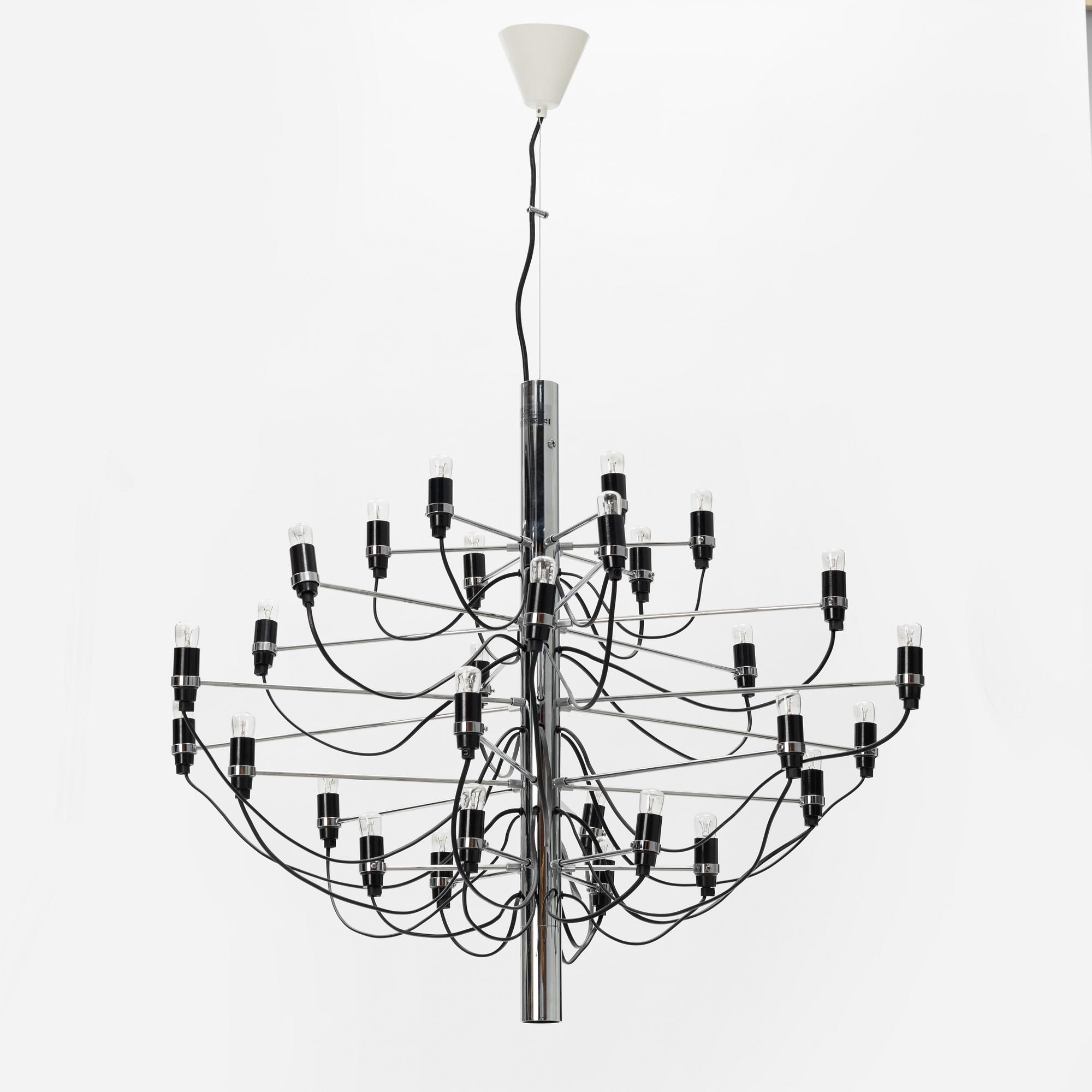 Gino Sarfatti, taklampa, modell 2097/30, Flos, Italien.