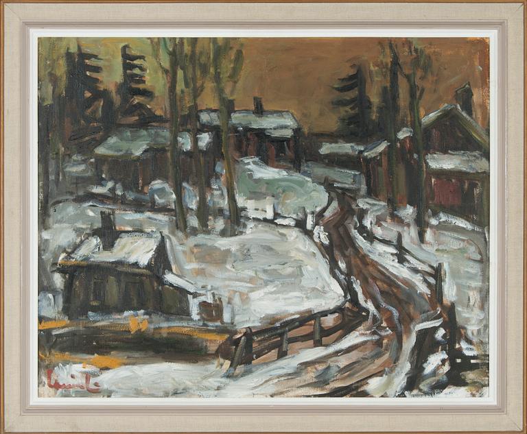 Olavi Laine, Village in Winter.