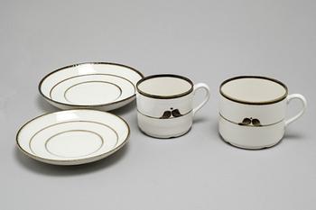 SERVISDELAR, 62 st, porslin, "Nordica", Rörstrand, 1900-talets andra hälft.
