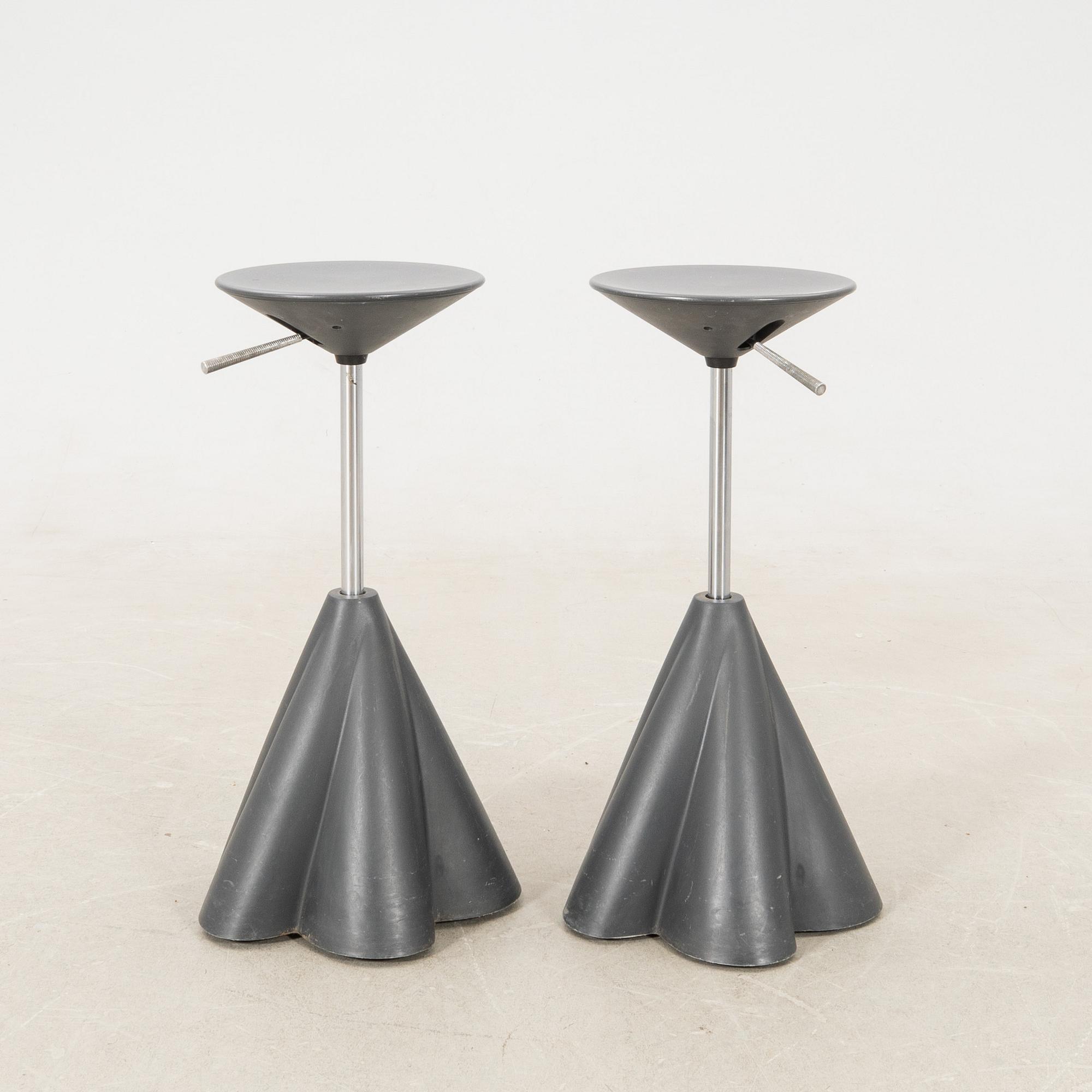 Philippe Starck, pallar/barstolar ett par för Presence Paris /Loréal sent 1900-tal.