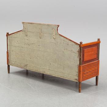 A painted Swedish wooden sofa, mid 19th century.