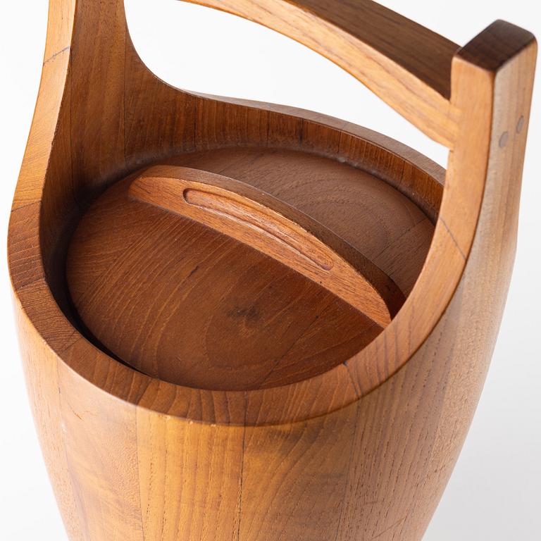 Jens Quistgaard, a 'Congo' teak ice bucket, Denmark, 1960's.
