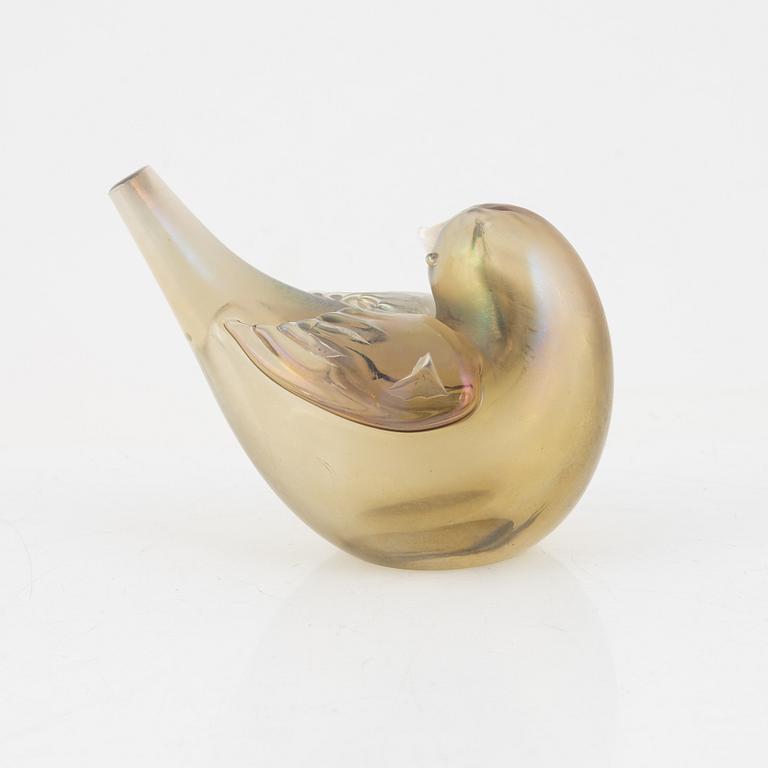 Tyra Lundgren, sculpture, bird, glass, Venini.