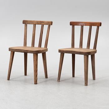 Axel Einar Hjorth, stolar, fyra stycken, "Utö", Nordiska Kompaniet, 1930-tal.