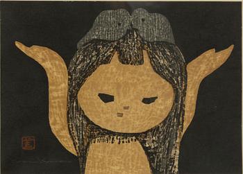 Kaoru Kawano, "Young Girl with Birds in Her Hair".
