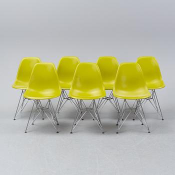 Charles & Ray Eames, seven 'DSR' chairs, Vitra, 2011.