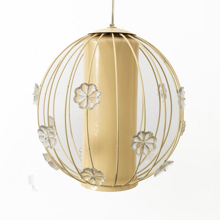 Harald Notini, a rare ceiling lamp model 11509, Arvid Böhlmarks Lampfabrik, Stockholm, 1950s.