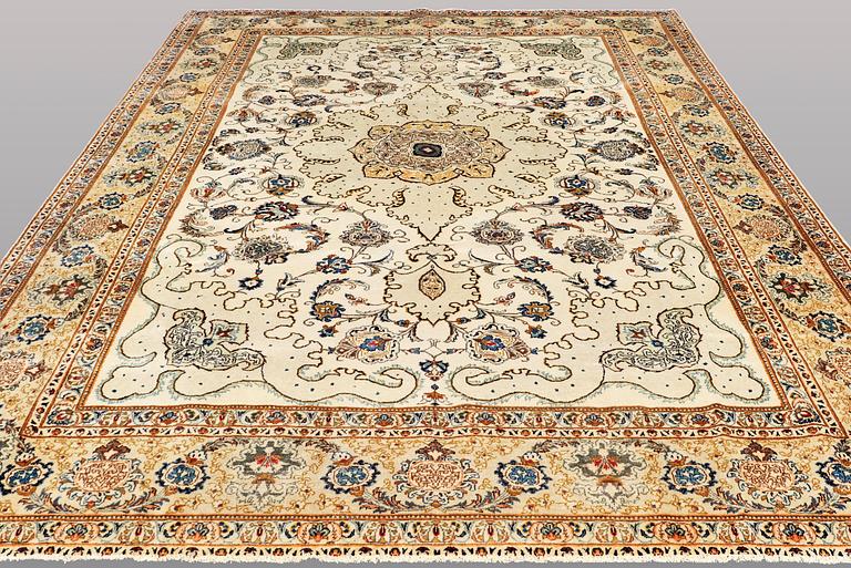 A carpet, Old Royal keshan, ca 395x275 cm.
