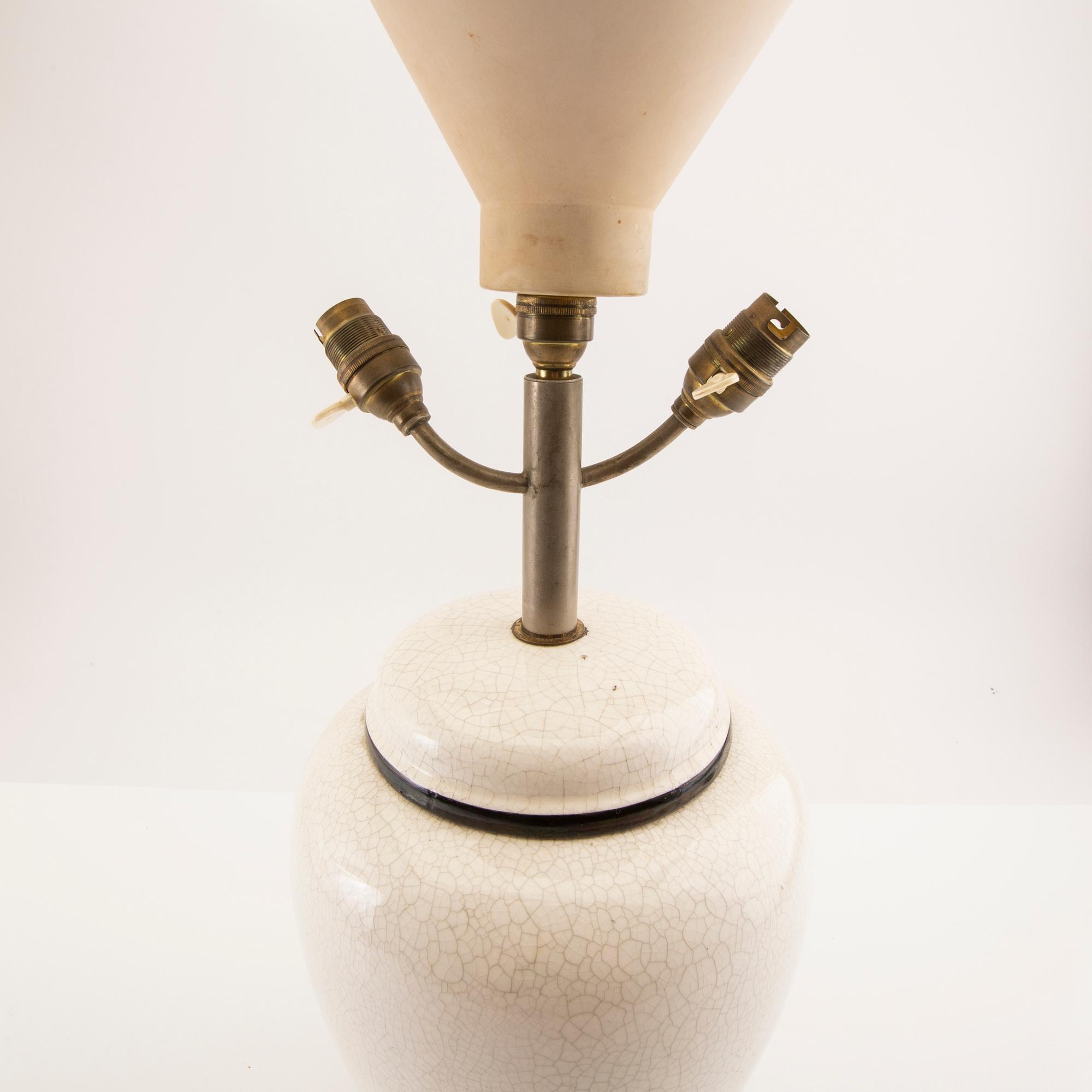 Table lamp France first half/mid 20th century porcelain.