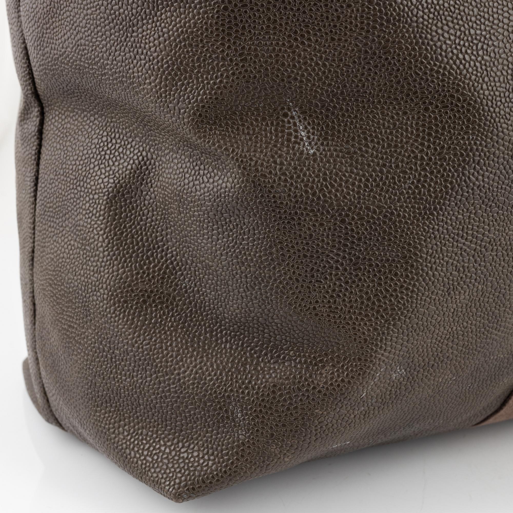 Mulberry, 'Clipper' scotch grain weekend bag.