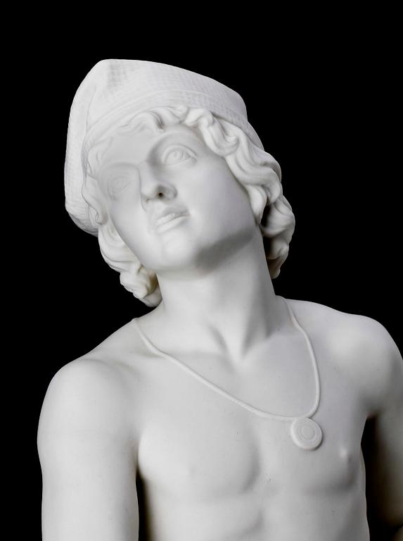 SKULPTUR, parian, Gustafsberg 1907.