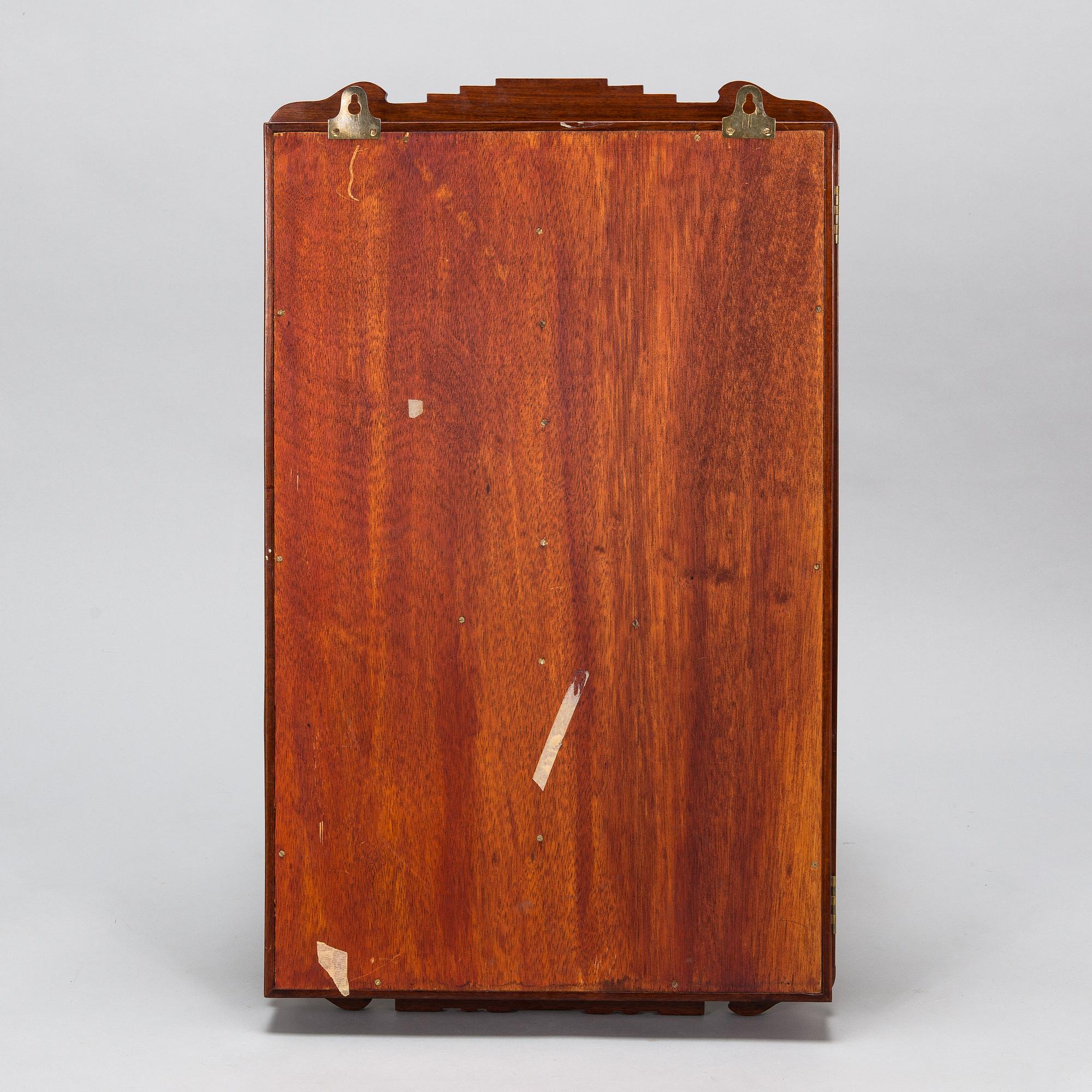 A Chinese 20th century hardwood wall cabinet.