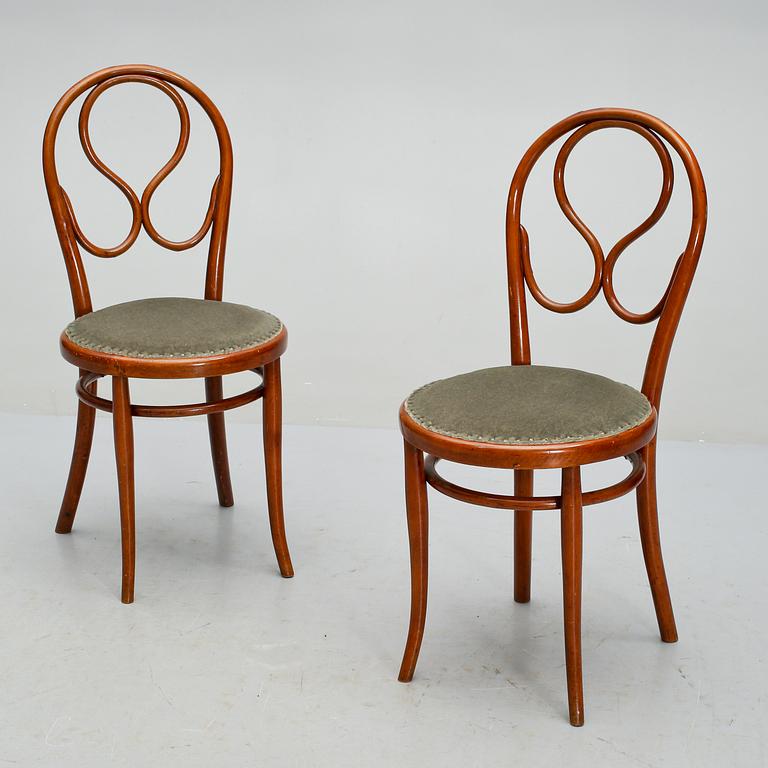 STOLAR, ett par, Thonet, troligen omkring sekelskiftet 1900.