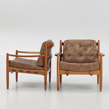 Ingemar Thillmar, armchairs, a pair, "Läckö", OPE furniture, 1960s/70s.