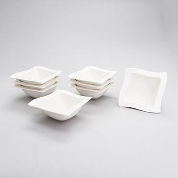 Service parts, "New wave", 37 parts, Villeroy & Boch. Germany.