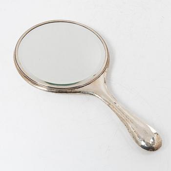 Hand mirror, silver, Denmark 1904-1932.
