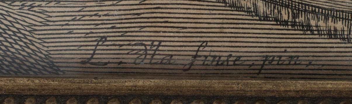 GÉRARD I EDELINCK, engraving on paper, circa 1660, after Peter Paul Rubens after Leonardo da Vinci. Signed in the plate.