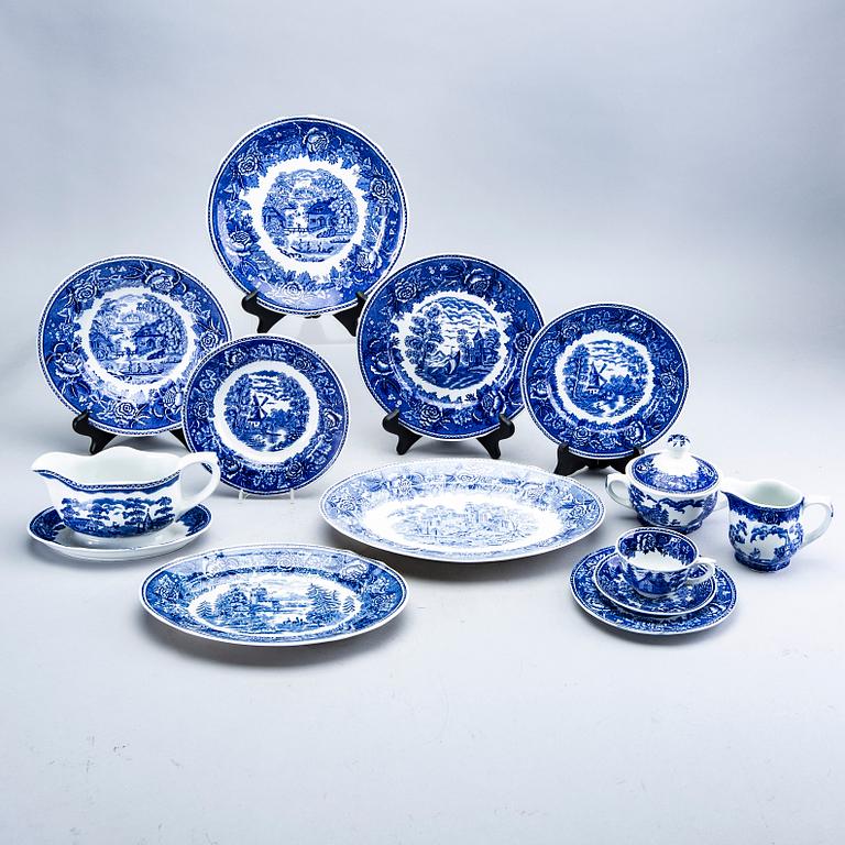 Reinhard Richter, servis, ca 76 delar, "Masema", Arabia flintgods Finland 1941-64.