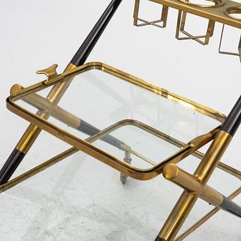 Cesare Lacca, serving cart, Italy 1950s.