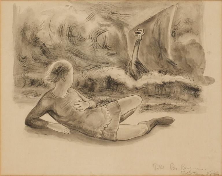 Nils von Dardel, Illustration till Tristans död.