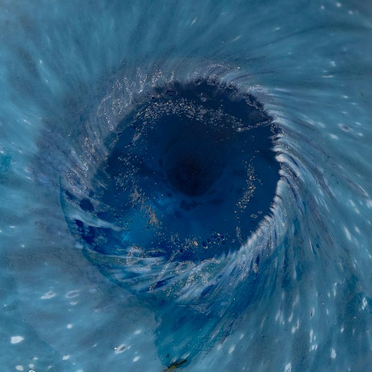 Oiva Toikka, a glass egg, 'Lagoon Kiwi', signed Oiva Toikka Nuutajärvi Notsjö 36/50.