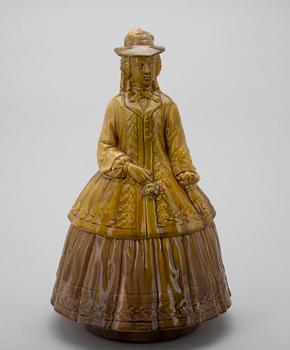 KANNA, fajans, möjligen England 1800-talets mitt.