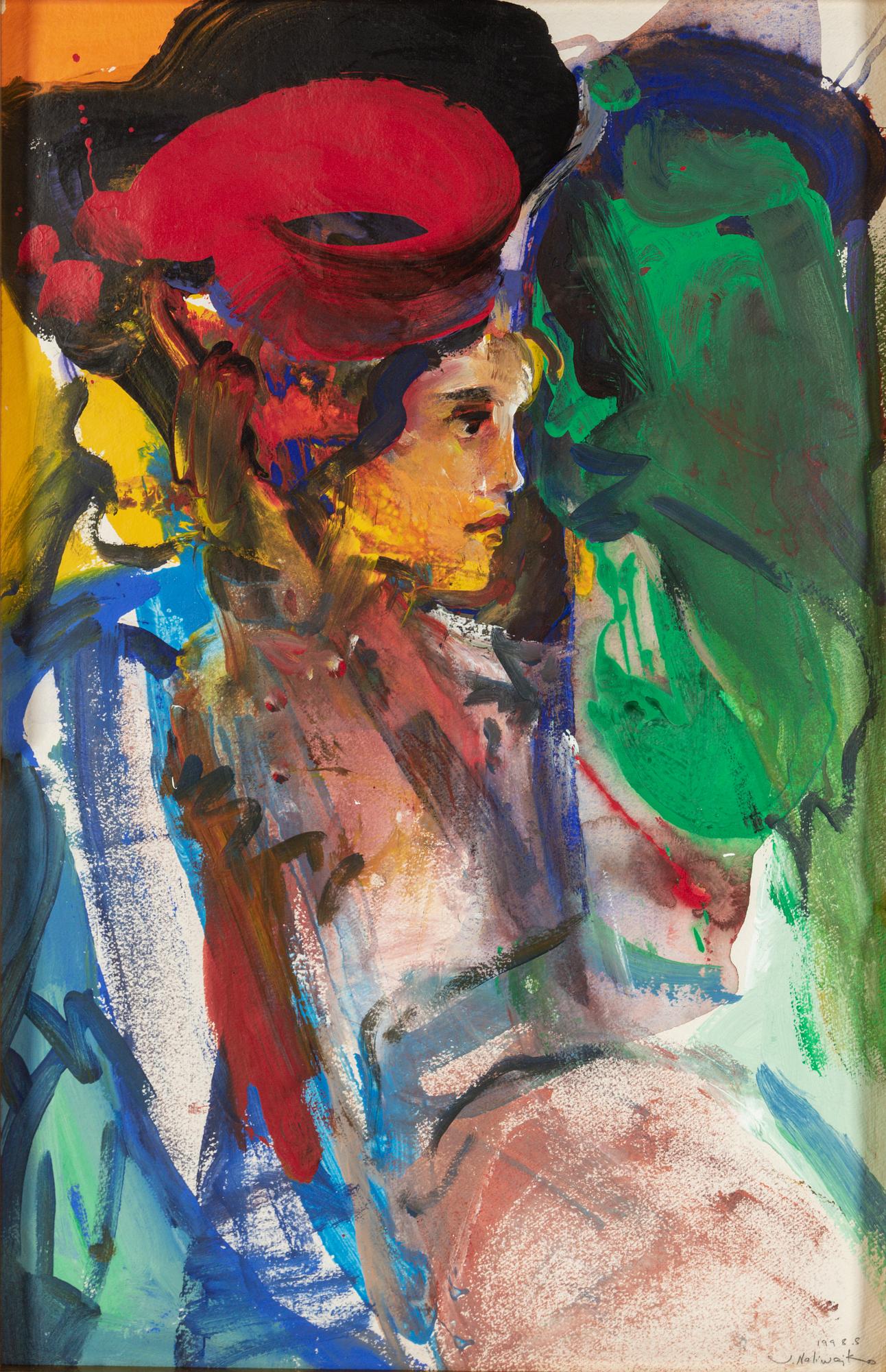 JAN NALIWAJKO, gouache, signed and dated 1998.