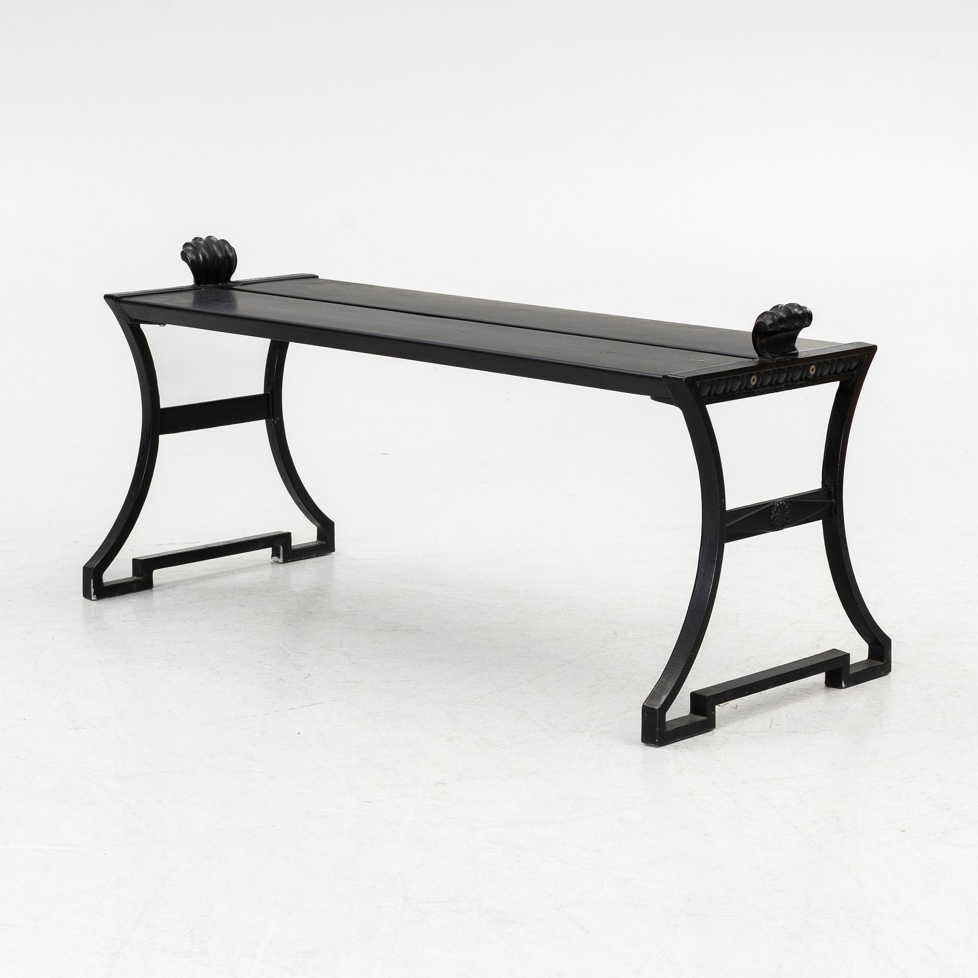 Folke Bensow, a 'Sneckan' bench, Byarums Bruk, end of the 20th century.