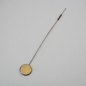 An end of the 20th century metal case mantle clock.