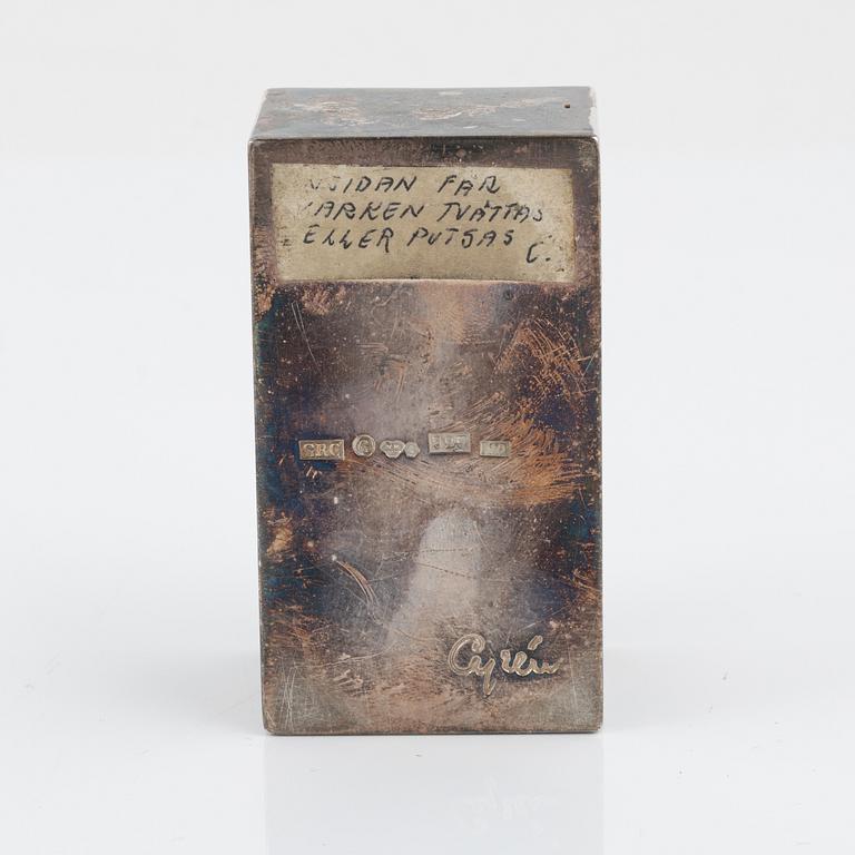 Gunnar Cyrén, a silver box, Gävle, 1983.