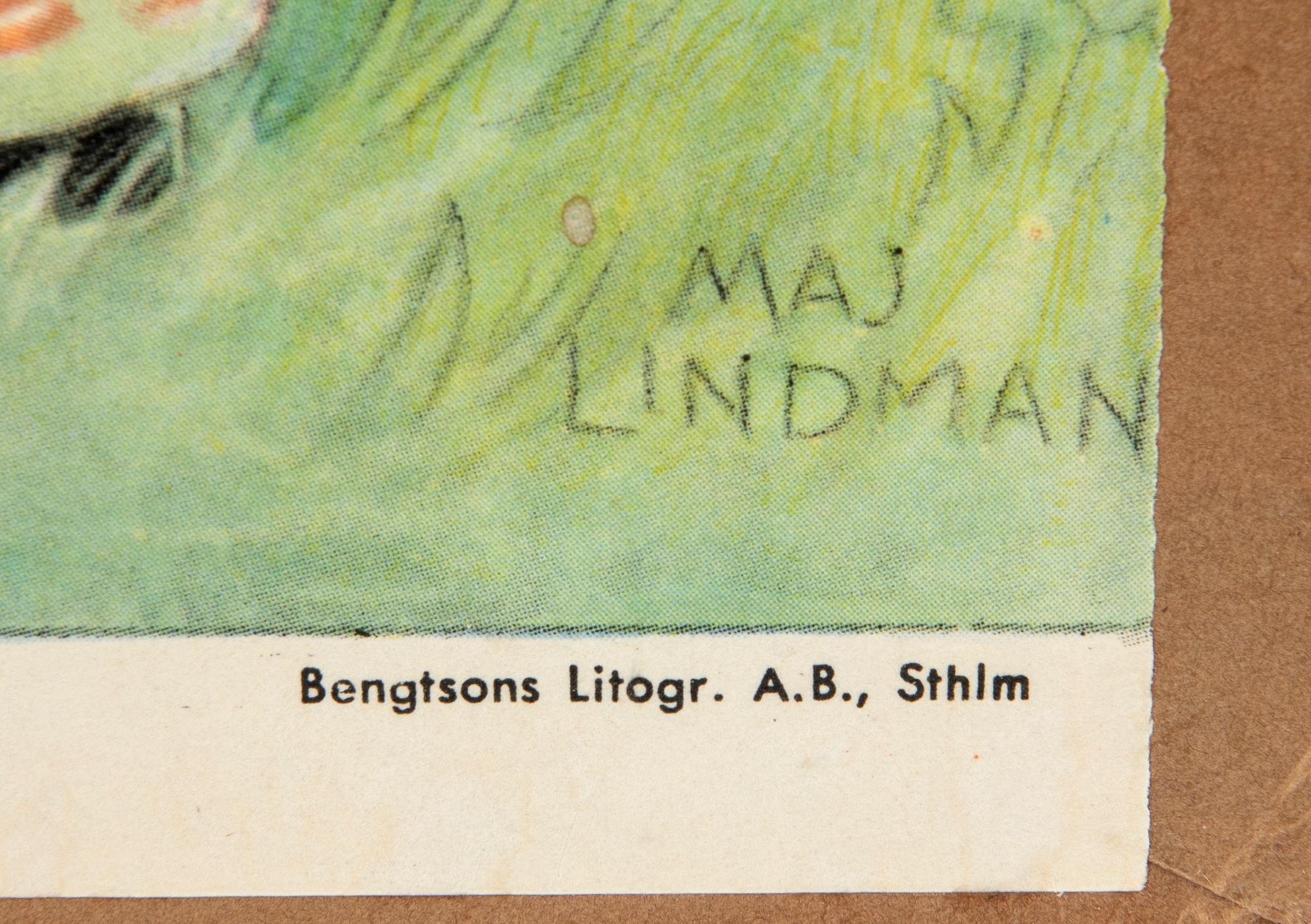 Maj Lindman, school charts, 12 pcs. P.A Norstedt & Söner, Stockholm.