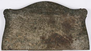 A Gustavian giltwood and Kolmårdsmarble-top console table, Stockholm, late 18th century.