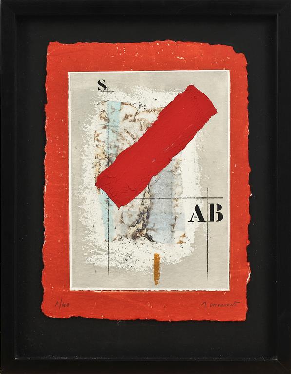 JAMES COIGNARD, carborundumetsning, sign o numr 1/40.