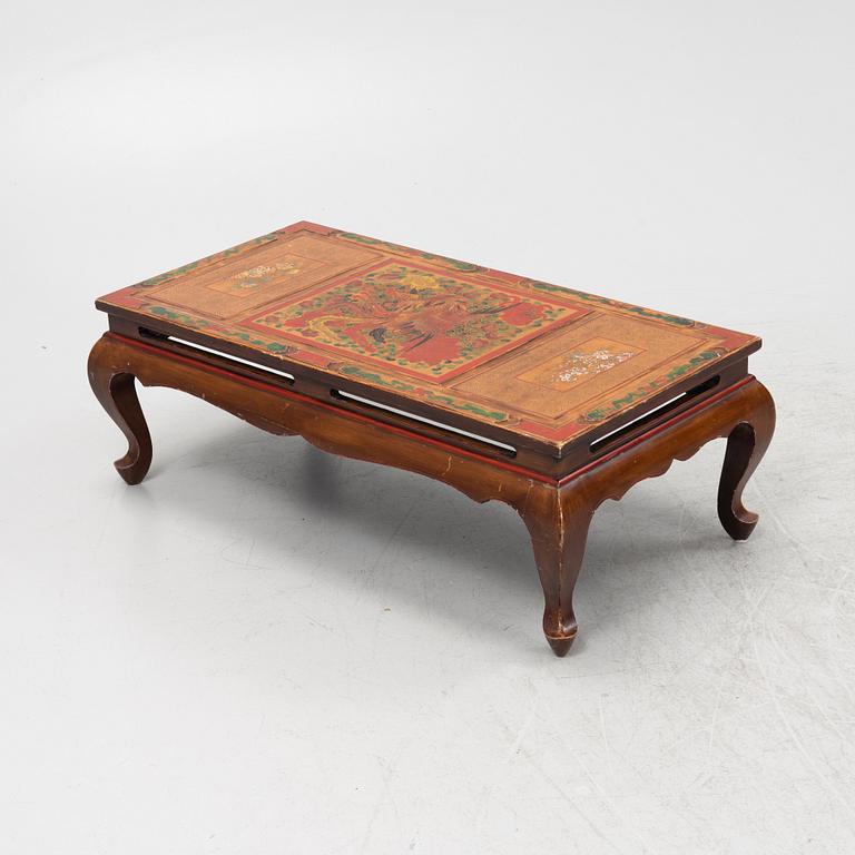 A Chinese lacuered kang table, second half of the 20th century.