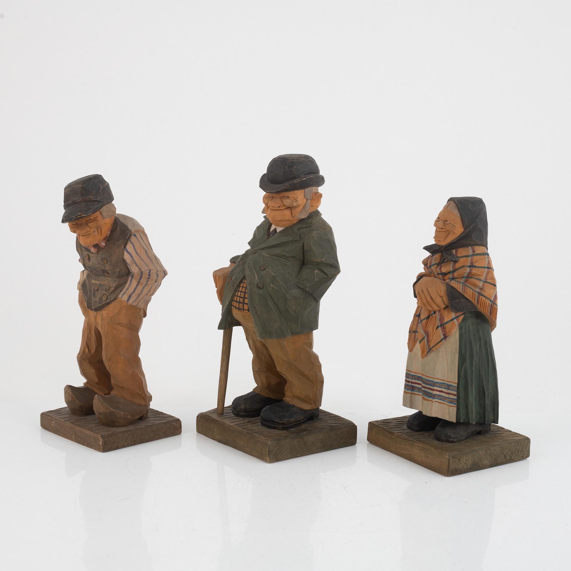 Herman Rosell, 3 st skulpturer, 1931.