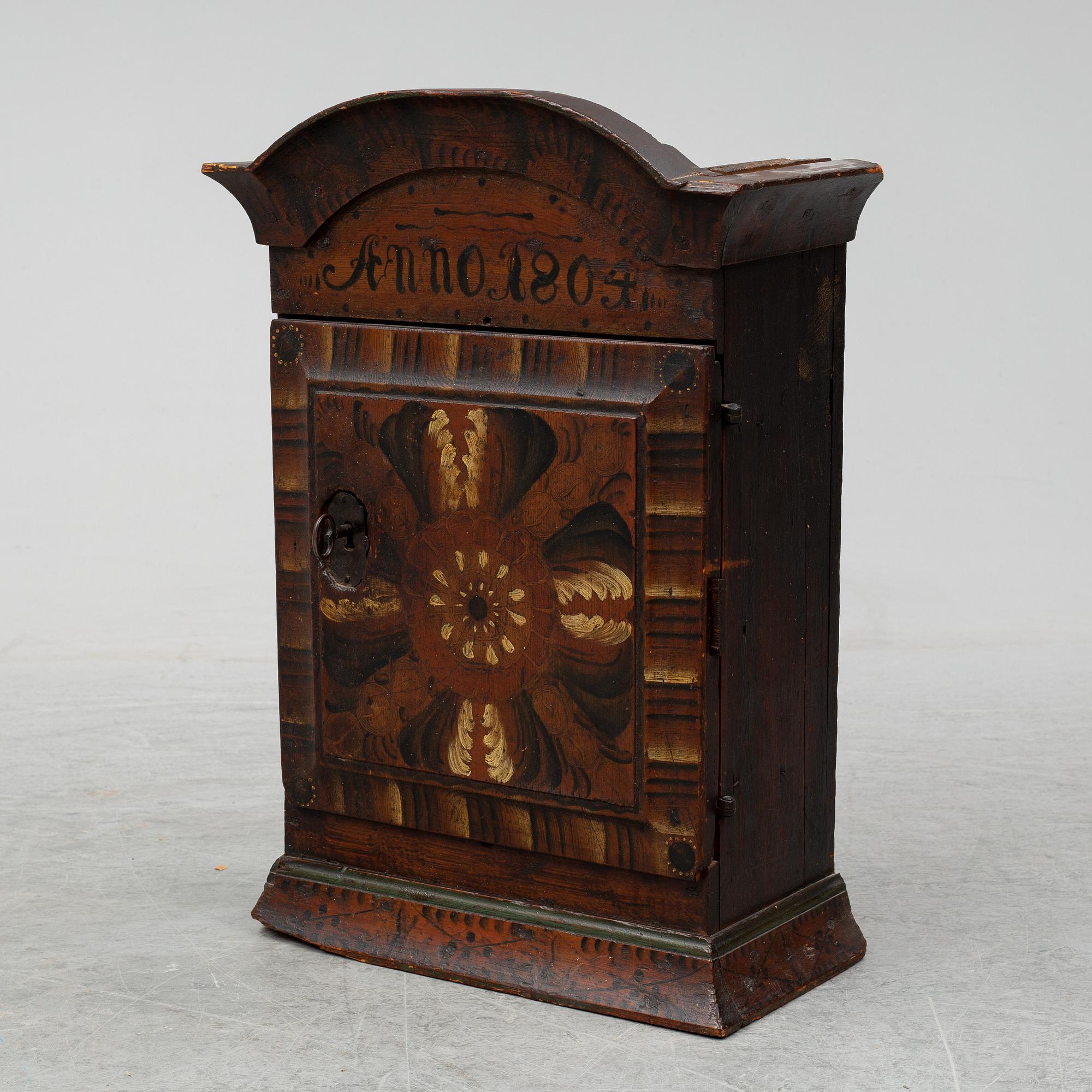 A Swedish early 19th century hanging cabinet.