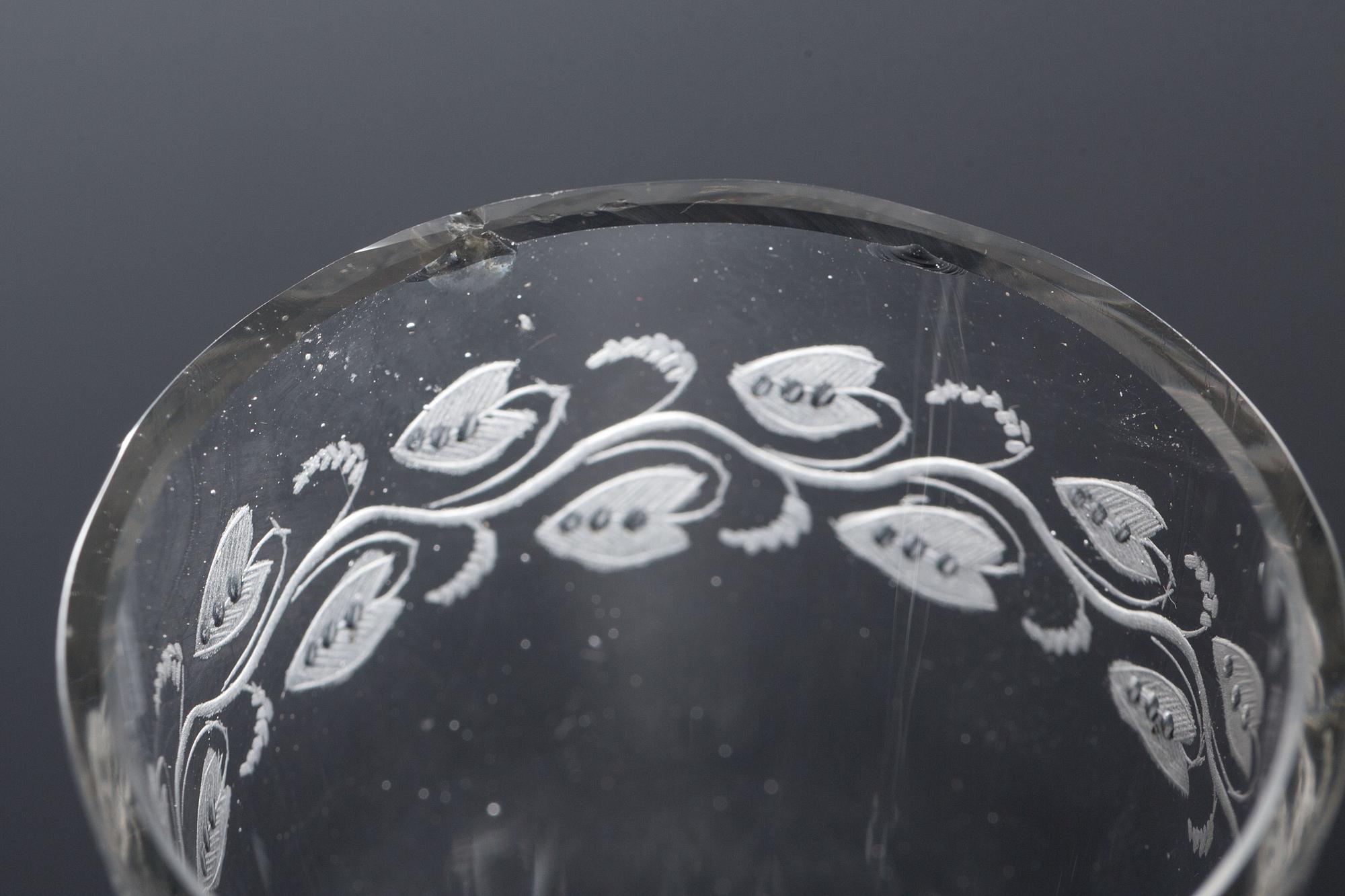CHAMPAGNEGLAS, 6 st, 1900-talets början.