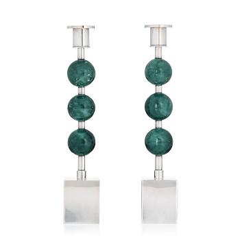 181. Sigurd Persson, Candlesticks, a pair, “Tre Kulor”, Sigurd Persson Design.