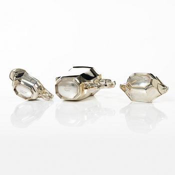 Jacob Ängman, a three-piece silver coffee service, GAB, Stockholm, 1938.