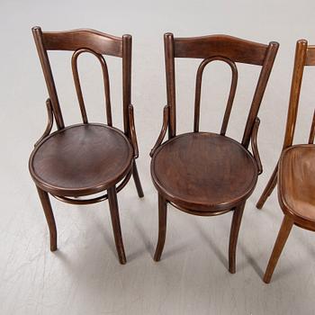 A set of four  early 1900s chairs.