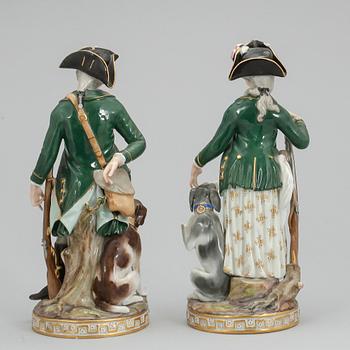 FIGURINER, ett par, Meissen, 18/1900-tal.