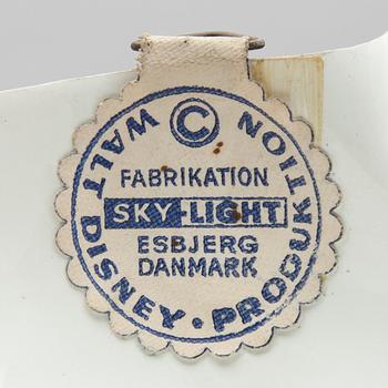 DISNEY samt FLINTSTONES väggfigurer, 13 st plast, Esbjerg Produktion, Hanna Barbera Productions, Danmark 1960-tal.