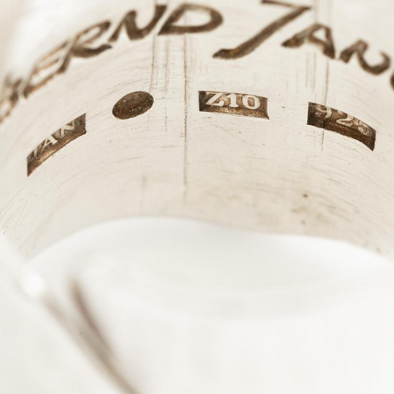 Bernd Janusch, a ring, silver, Stockholm 1998.