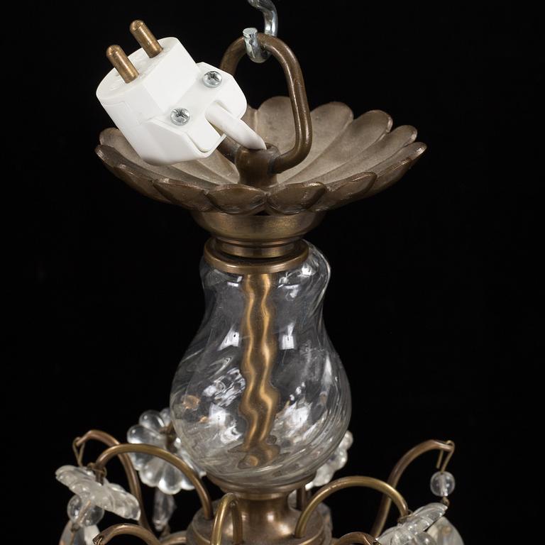 A second half of the 20th century rococo style ceiling light.