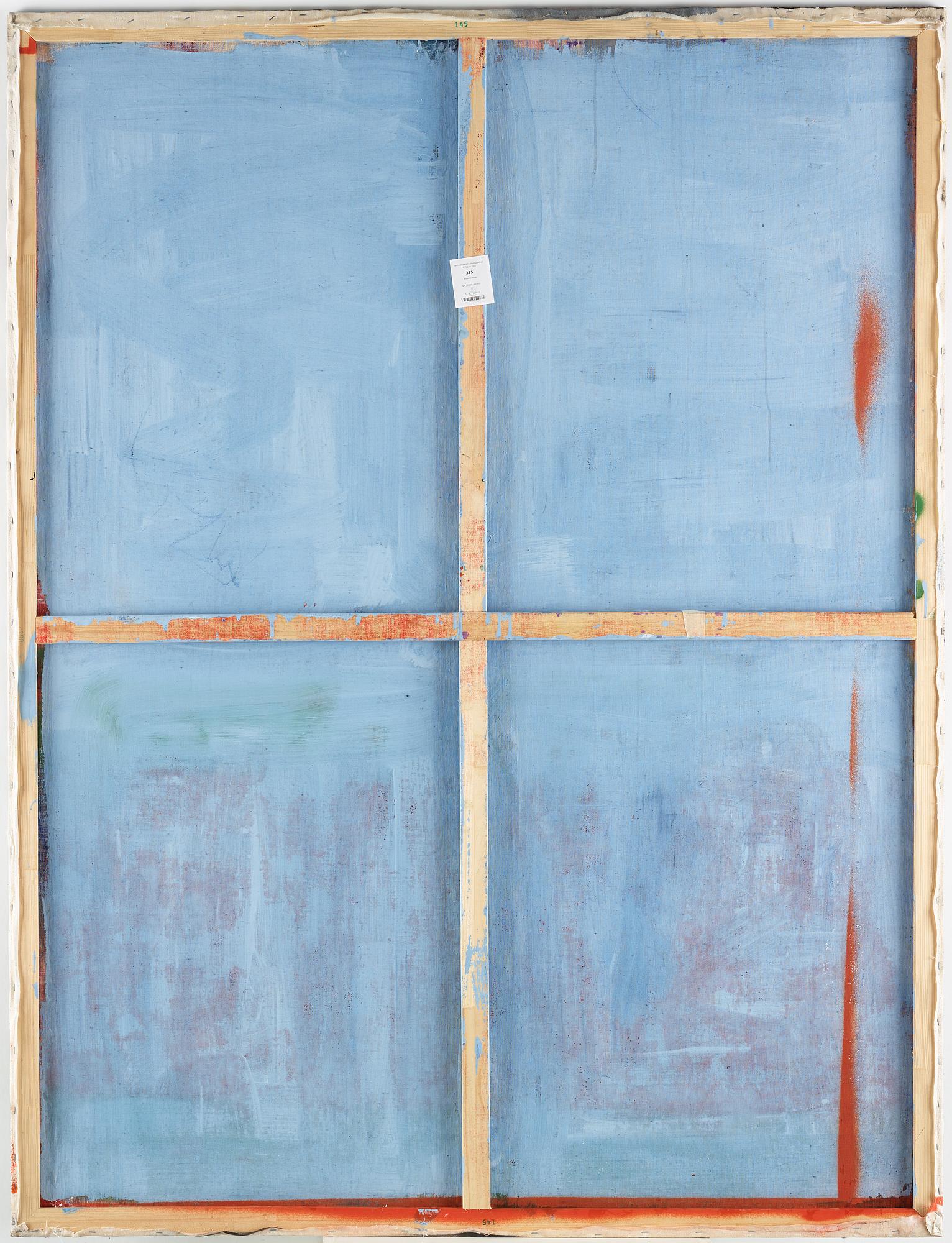 ALFRED BOMAN, Mixed media (acrylic, adhesive emulsion, spray paint and oil)/canvas.